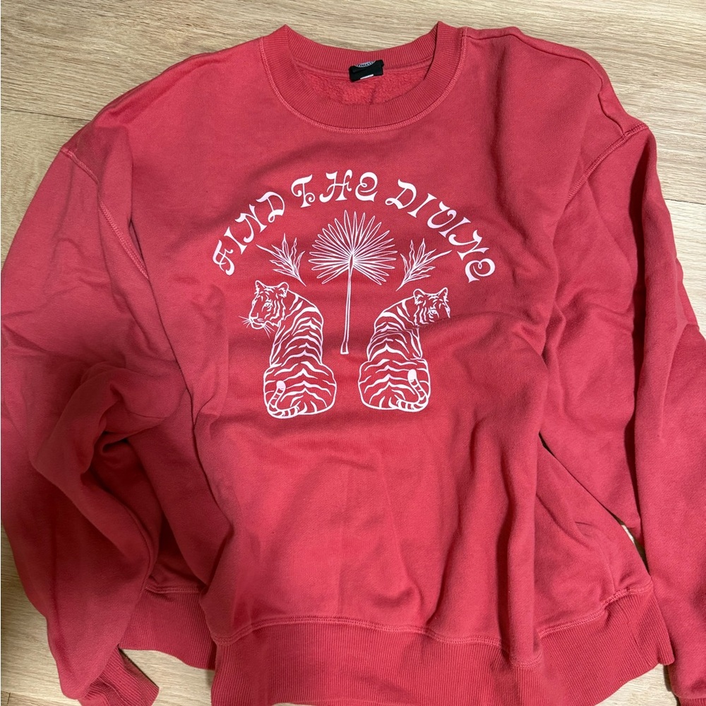 Red Graphic Pacsun Sweater